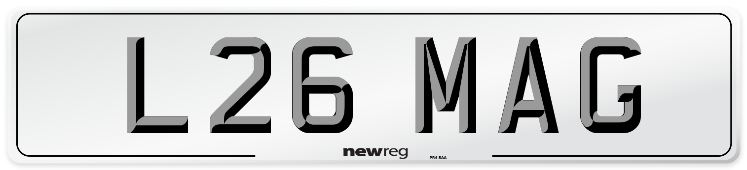L26 MAG Number Plate from New Reg